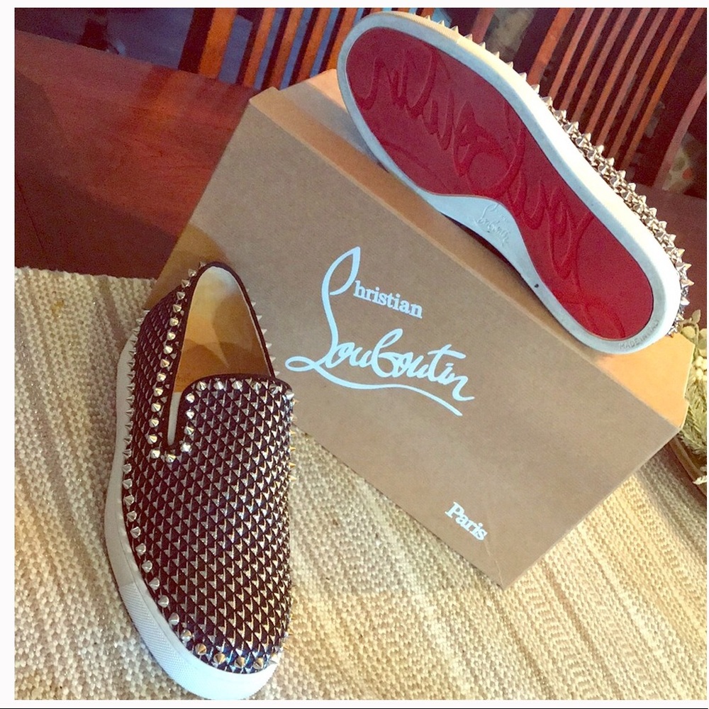 ‼️SOLD ‼️Christian Louboutin Pik Boat Pyramid